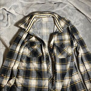 yellow/black/cream flannel